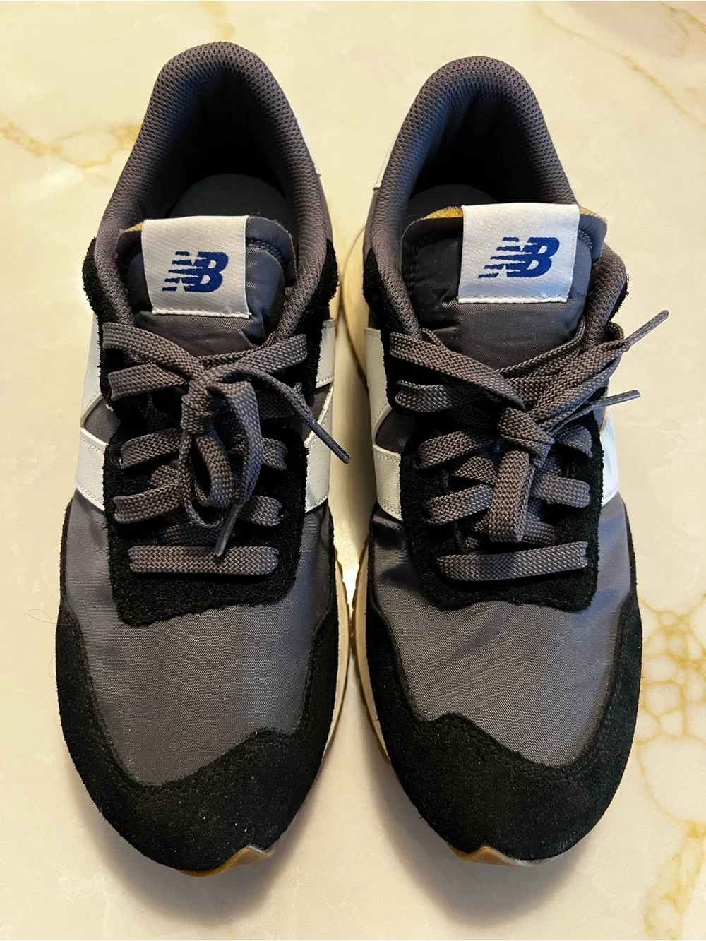New Balance Men's Classic Runner Sneakers - Gray/Black/White